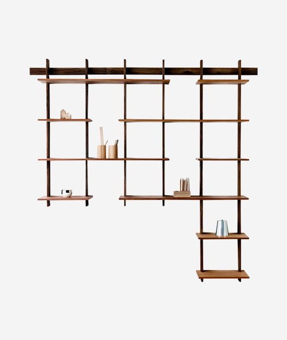 Sticotti Bookshelf Kit Bundle 3 Alejandro Sticotti for Sudacas - BEAM // Design Store Wine Garden, Modular Shelving System, Plant Room, Ipe Wood, Things To Do Alone, Essential Oil Storage, Mirror With Hooks, Retail Shelving, House Bedrooms