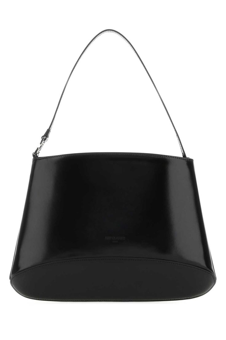 Black Leather Handbag from Low Classic Black Structured Shopping Bag, Black Structured Bag For Shopping, Structured Black Shopping Bag, Structured Black Bag For Shopping, Elegant Calf Leather Bucket Bag For Evening, Chic Calf Leather Shoulder Bag With Handle Drop, Calf Leather Hobo Bag With Removable Pouch For Evening, Chic Structured Leather Hobo Bag, Timeless Black Shoulder Bag For Shopping