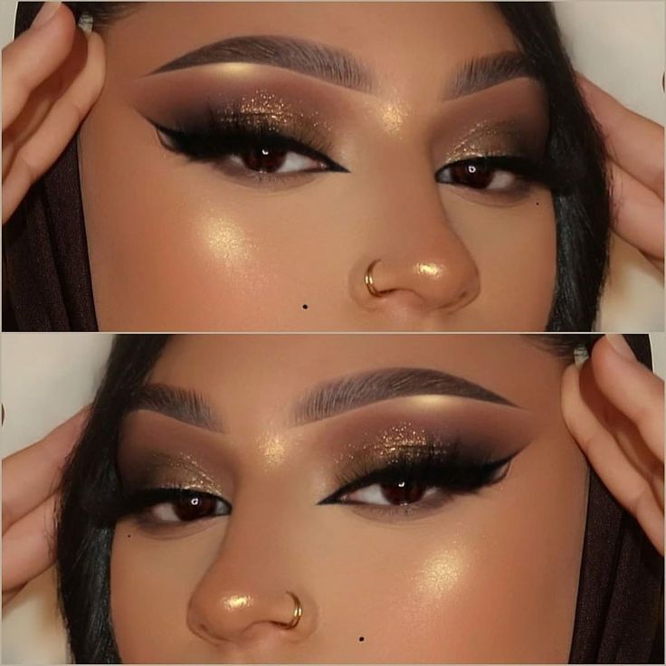 Nude Eye Makeup, Brown Makeup Looks, Seductive Makeup, Maquillage Yeux Cut Crease, Maybelline Tattoo, Natural Glam Makeup, Prom Eye Makeup, Makeup For Black Skin, Brown Skin Makeup