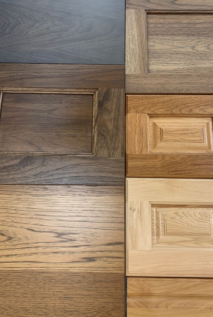 wood flooring samples with different colors and sizes