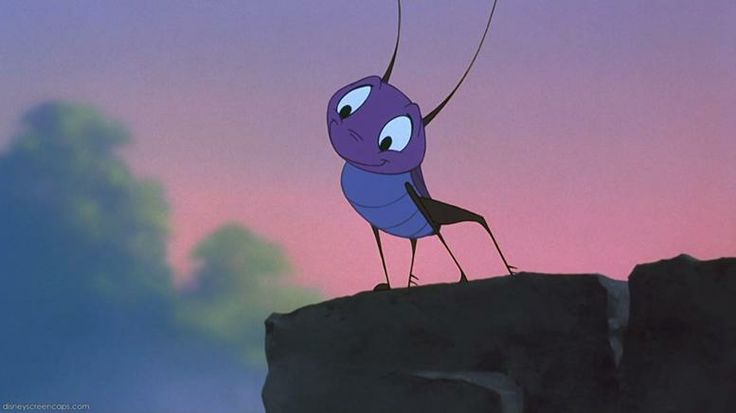 a purple insect standing on top of a rock in front of a pink and blue sky