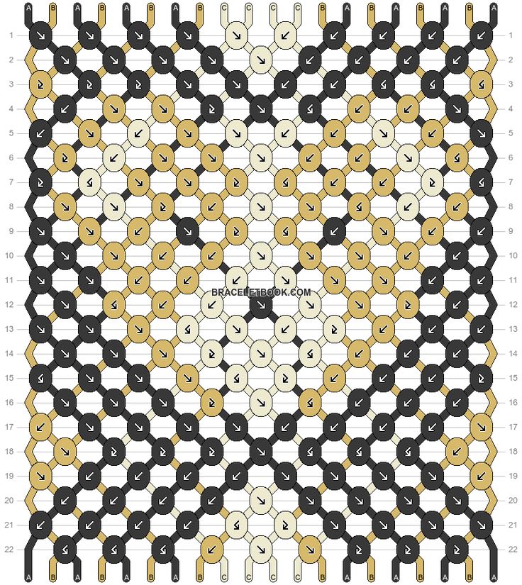 an abstract pattern with black, yellow and white circles