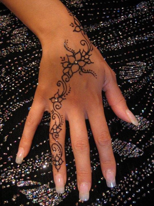 a woman's hand with a tattoo on it