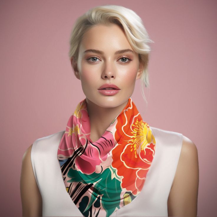 Step into the world of timeless elegance with our Peonies Silk Scarves Collection, where luxury meets versatility in a symphony of design. Each scarf in our collection is more than an accessory—it's a statement, a work of art that gracefully complements any ensemble with a polished, sophisticated flair. Here's why our Peonies Silk Scarves Collection stands out: Pure Indulgence: Fashioned from 100% pure, super luxurious high-end silk habotai, our scarves are a touch of extravagance that you can d Luxury Silk Scarf For Spring, Classic Multicolor Silk Scarf, Elegant Floral Print Silk Scarf Gift, Elegant Floral Print Silk Scarf For Gift, Elegant Multicolor Silk Scarf For Wedding, Elegant Silk Scarf For Summer, Elegant Silk Scarf For Summer Weddings, Elegant Multicolor Silk Scarf For Spring, Elegant Multicolor Silk Scarf