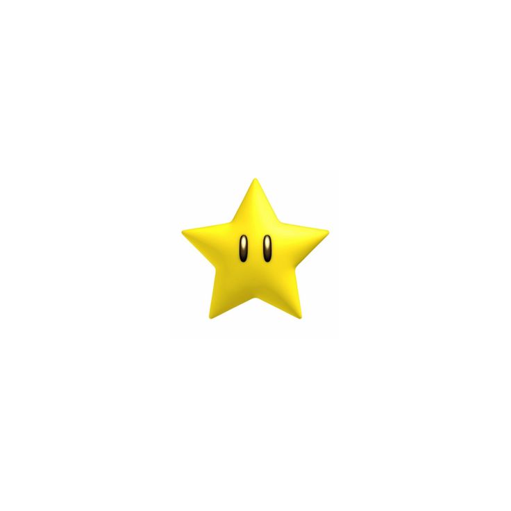 a yellow star with two eyes on it