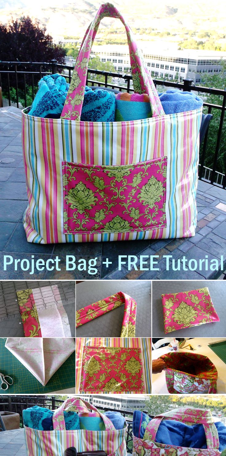 the project bag and free sewing pattern