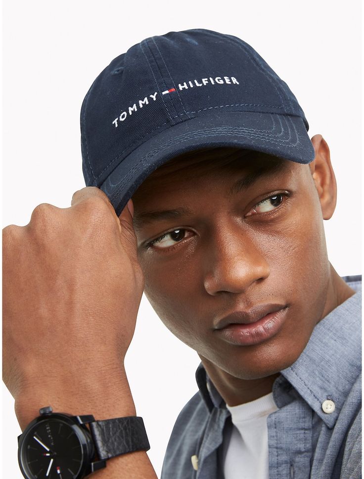 Tommy Hilfiger unisex hat. Top off your look with our premium cotton cap, made complete with our embroidered Tommy logo.  Material: 100% Cotton. Cotton Hat With Logo And Curved Visor, Cotton Curved Visor Hat With Logo, Cotton Hat With Curved Visor And Logo, Cotton Baseball Cap With Logo, Classic Cotton Dad Hat With Logo, Casual Cotton Dad Hat With Logo, Adjustable Cotton Hat With Logo, Cotton Baseball Cap With Curved Brim And Logo, Dad Hat With Embroidered Logo