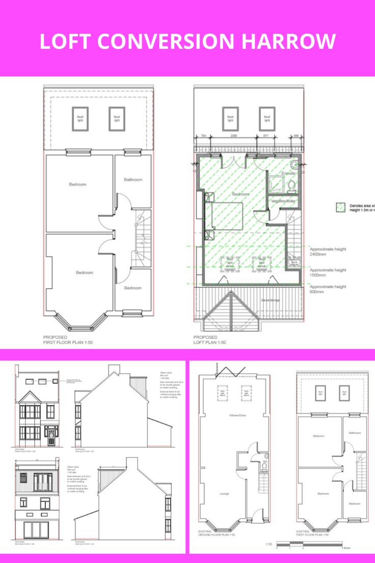 the floor plan for a two story house with lofts and an upstairs bedroom, which is