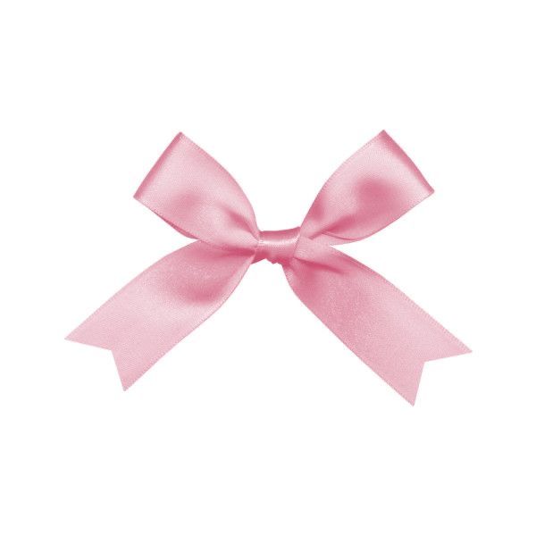 a pink bow on a white background