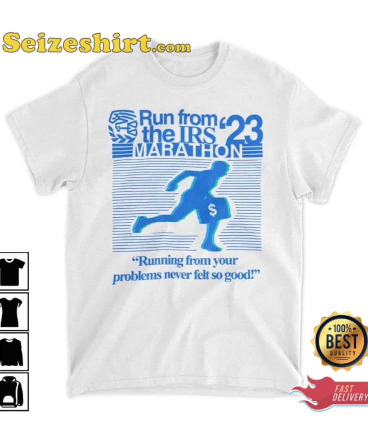 Run From Irs The Marathon 23 Running From Your Problems Never Left So Good Funny Shirt Check more at https://seizeshirt.com/run-from-irs-the-marathon-23-running-from-your-problems-never-left-so-good-funny-shirt/ Marathon Shirt Design, Tee Design Print, Funny Clothes, The Marathon, Merch Ideas, Running Humor, Tshirt Design Inspiration, Running Club, Shirt Design Inspiration