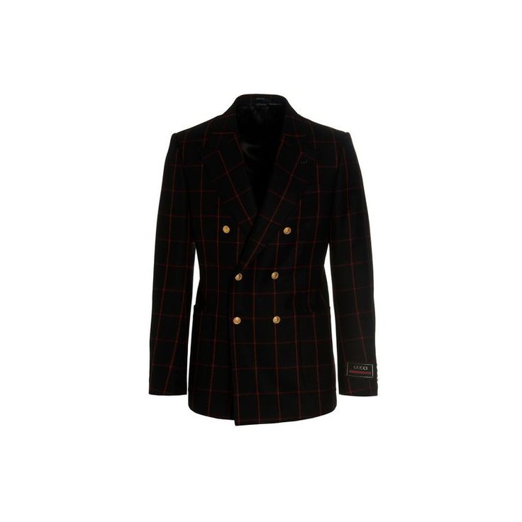 Double-Breasted Black And Red Check Blazer In Wool With Gucci Web Tape On The Sleeve, Button Closure With Gold Rider, Three Front Pockets, Peak Lapels, Back Vent. A Back Split. Color: Multicolor Composition: 100% Wool Size&Fit: True To Size Fit Sku: Jul-730305zal2e1072 Welcome To The Official Luosophy Poshmark Closet! Luosophy Is A Luxury Brand Reselling Company Founded In San Diego, Ca From 2016. All Our Products Are Imported From Italy And Sold In The Usa. We Do Our Best To Provide High Fashio Tailored Gucci Blazer For Fall, Gucci Luxury Notch Lapel Outerwear, Gucci Luxury Outerwear With Notch Lapel, Classic Gucci Wool Blazer, Classic Gucci Blazer For Fall, Gucci Classic Blazer For Fall, Gucci Single-breasted Fall Blazer, Gucci Single-breasted Blazer For Fall, Fall Gucci Single Breasted Blazer