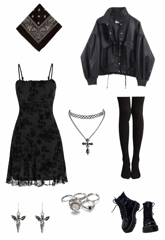 Pierce The Veil Inspired Outfits, Everyday Vampire Outfit, Sam And Colby Outfit Ideas, Colby Brock Inspired Outfits, Lead Singer Outfit Female, Sam And Colby Outfits, Goth Thanksgiving Outfit, Outfits For Theatre, Black Punk Outfits