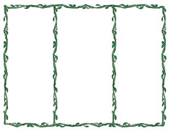 an image of a green vine border