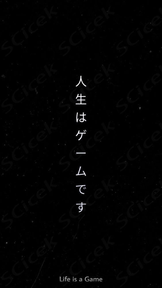 the title for life is a game written in chinese characters on a black background with white lettering