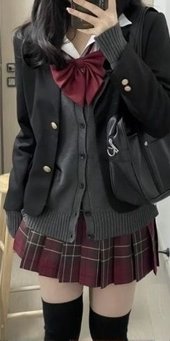 Aesthetic 2000s Outfits, School Uniform Outfits, School Uniform Fashion, 일본 패션, 2000s Outfits, Cute Dress Outfits, Uniform Fashion, Japanese Outfits, Swaggy Outfits