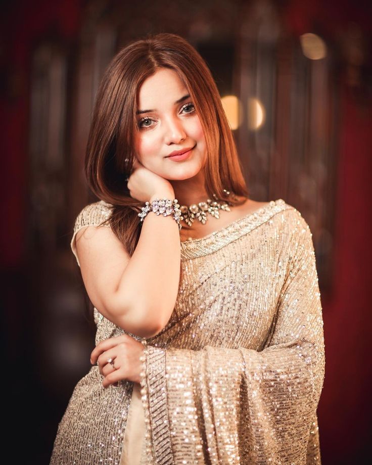 Rabeeca khan Rabeeca Khan In Saree, Saree Dp, Cute Clubbing Outfits, Rabeeca Khan, Islamic Pic, Amazing Dp, Indian Brides, Birthday Captions