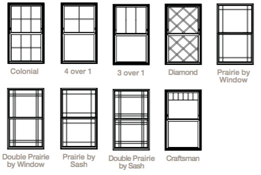 the different types of windows and their corresponding sizes are shown in this diagram, which shows how