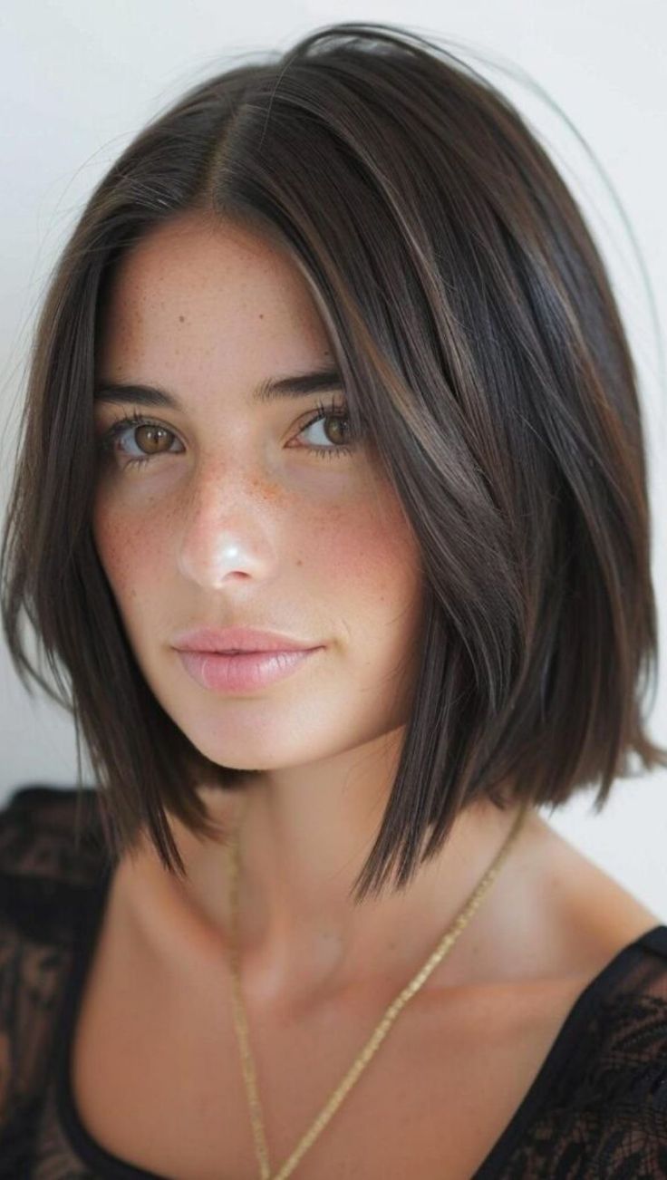 Basic Bob Haircut For Women, Bobs For Square Faces, Square Bob Haircut, Styled Bob, Square Bob, Haircut For Square Face, Chin Length Hair, Penteado Cabelo Curto, Square Faces