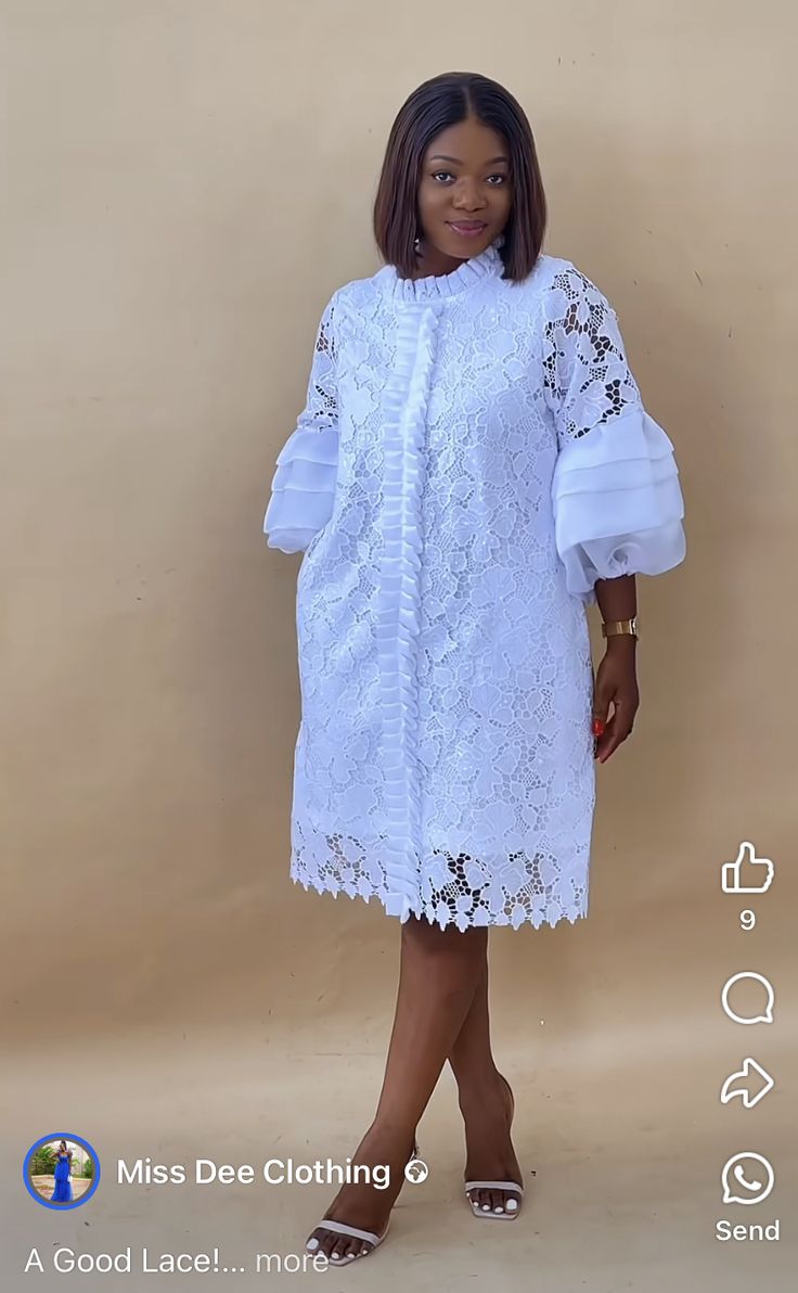 Cord Lace Styles For Women, Latest Cord Lace Gown Styles, Latest Lace Styles For Wedding, Latest Cord Lace Styles, White Lace Dress Outfit, Maternity Lace Dress, Cord Lace Styles, Afro Wedding, Afro Wedding Hairstyles