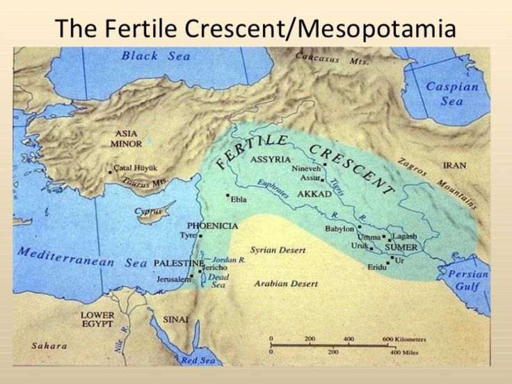 the fertile crescent / mespotama map shows the location of the roman empire