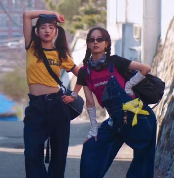 two young women standing next to each other