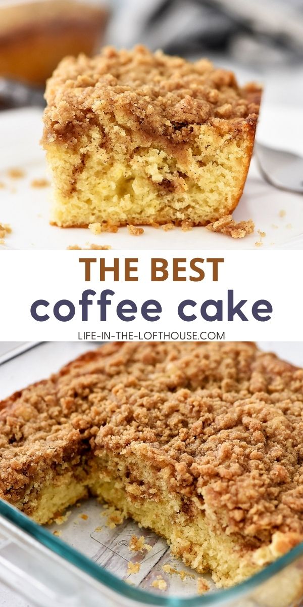 the best coffee cake in the world is made with crumbs and sugar on top