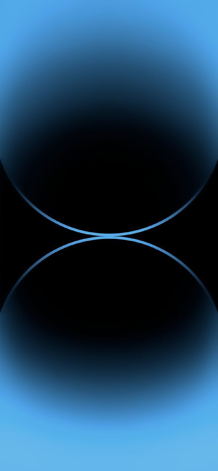 an abstract black and blue background with curved lines