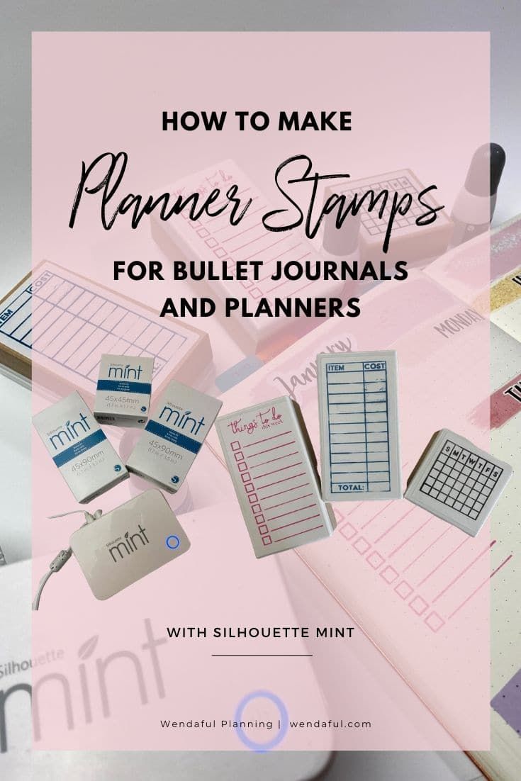 Organize Thoughts, Silhouette Mint, Time Management Planner, Make Your Own Stamp, How To Make Planner, Stamp Maker, Planner Stamps, Silhouette Tutorials, Custom Planner