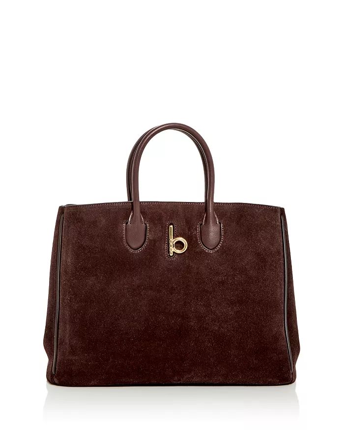 Burberry Rocking Horse Suede Tote  | Bloomingdale's Handbags Burberry Rocking Horse Bag, Burberry Tote, Suede Tote Bag, Stuart Weitzman Boots, Men's Watches Luxury, Suede Tote, Shoe Boutique, Loafer Mules, Rocking Horse