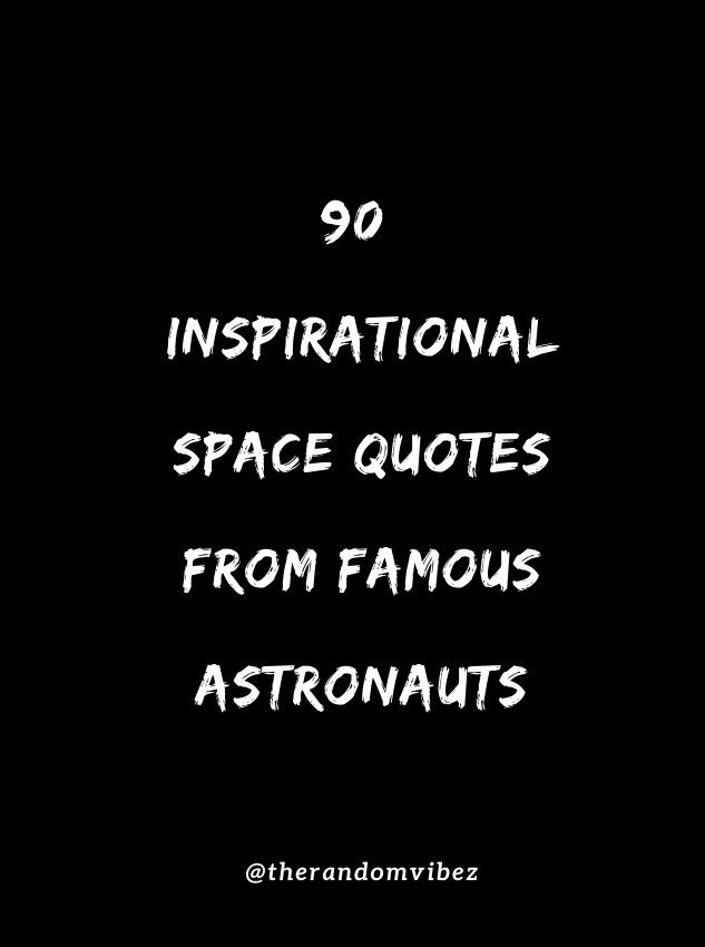 the quote is written in white on a black background with an image of space shuttles