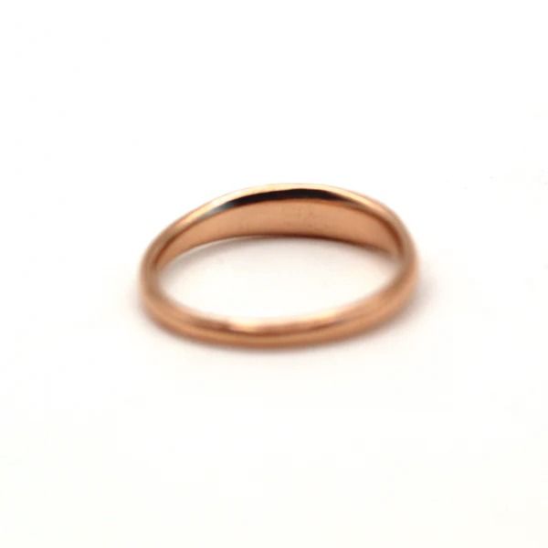 14k Comfortable Gold Ring Handcrafted | VicStone.NYC Classic Oval Ring With Polished Edges, 14k Rose Gold Round Band Ring, Elegant Rose Gold Rings With Polished Finish, Formal Rose Gold Rings With Polished Finish, Timeless Open Ring With Shiny Finish, Luxury 14k Rose Gold Oval Rings, Heirloom 14k Rose Gold Diamond Ring In Yellow Gold, Luxury 14k Rose Gold Ring, Classic Yellow Gold Rounded Rings