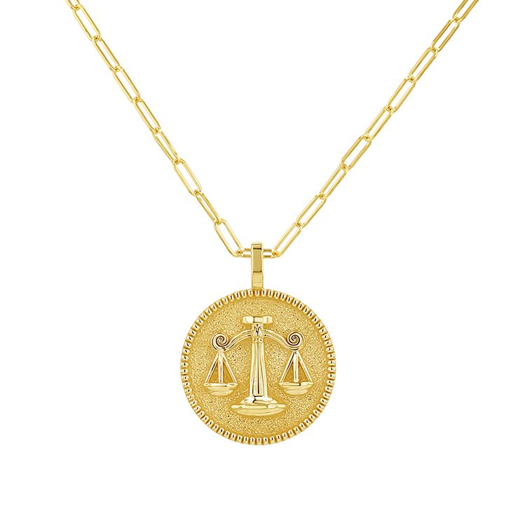 This sparkly and bold Zodiac charm is a stunning symbol of the sign that means most to you. Stunningly crafted in 14K Solid Gold, each of our zodiacs were artistically created with a beaded trim around the edge. This is the perfect centerpiece to complete your layer. Available in all gold colors and many chain lengths. 

Size: 22mm Diameter
14K Solid Gold
Lifetime Guarantee
Made in Los Angeles Medallion Necklace, Gold Colors, Beaded Trim, Chain Lengths, The Edge, Necklaces Bracelets, Solid Gold, Gold Color, Coin