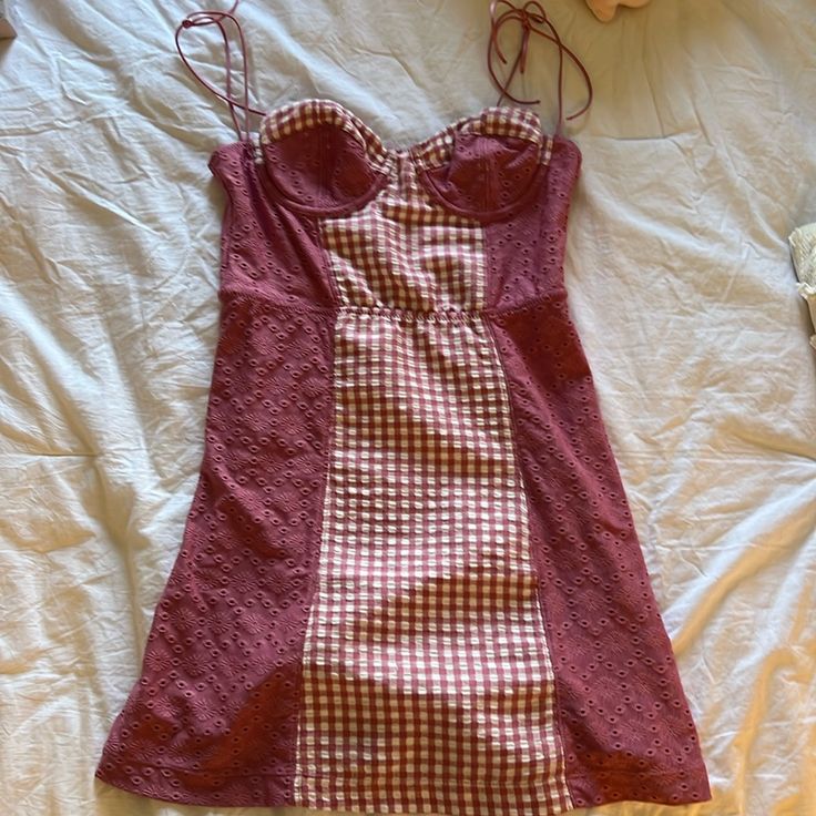 Never Worn- Tag Still Attached. Urban Outfitters Spring Picnic Dresses, Spring Picnic Dresses From Urban Outfitters, Urban Outfitters Dresses For Spring Picnic, Urban Outfitters Casual Dress For Picnic, Spring Picnic Dresses By Urban Outfitters, Casual Urban Outfitters Dress For Picnic, Fitted Mini Dress From Urban Outfitters For Casual Wear, Fitted Urban Outfitters Dress For Brunch, Lined Mini Dress From Urban Outfitters