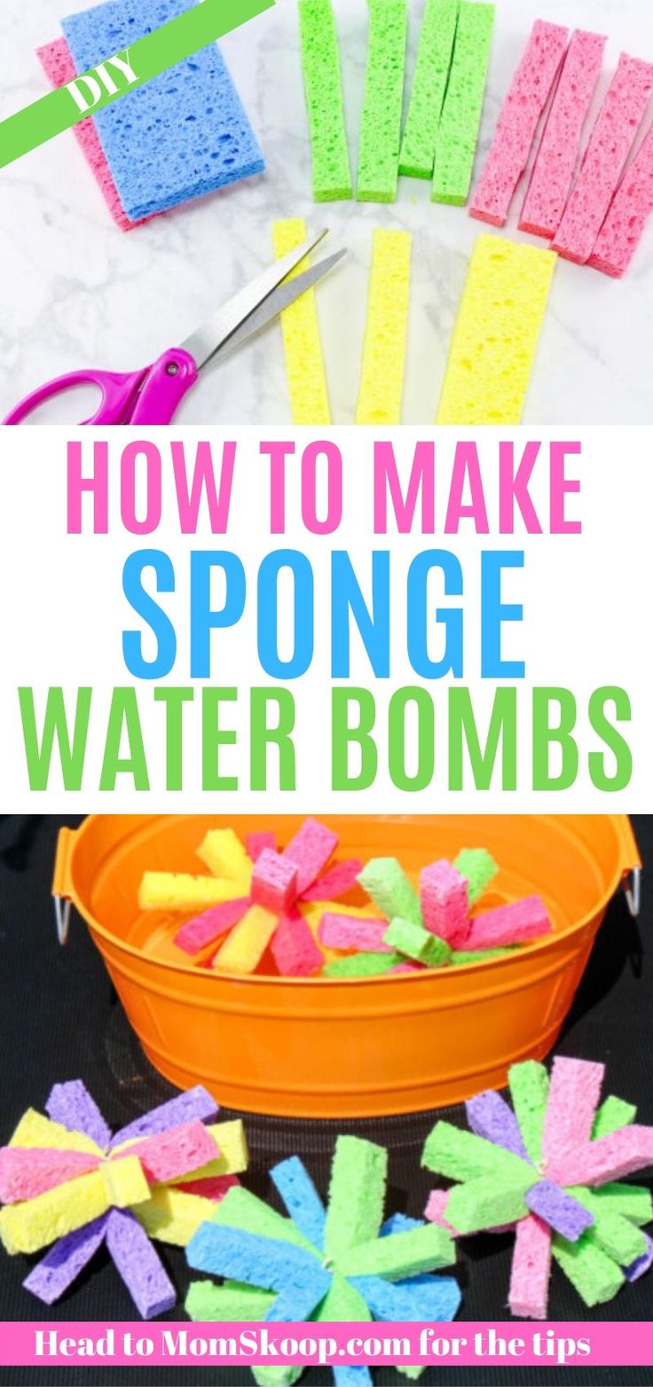 Sponge Balls Diy, Sponge Water Balls, Sponges For Water Play, Sponge Toss Water Game, Water Sponge Games, Sponge Water Balloons, Diy Water Activities For Kids, Diy Summer Fun For Kids, Water Day Preschool Activities