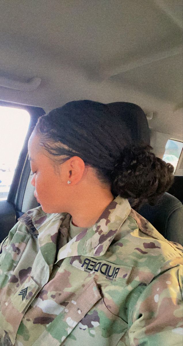 Military loc bun, low bun loc style Slick Back Loc Ponytail, Locs In Low Bun, Low Bun Dreadlock Hairstyles, Locs In A Low Bun, Low Bun With Locs, Military Loc Styles, Locs Low Bun, Loc Low Bun, Low Bun Locs