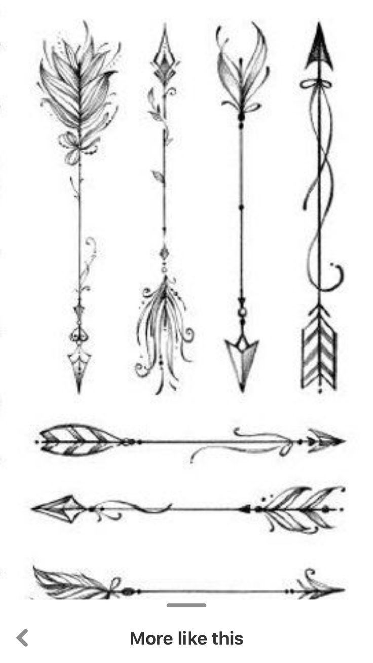 different types of arrows are shown in this drawing technique, which is easy to draw