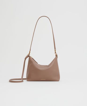 Hera Shoulder Bag - Biscotto Mansur Gavriel, Lambskin Leather, New Bag, Shoulder Bag, Handbags