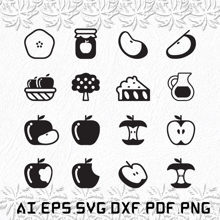 apple svg dxf files