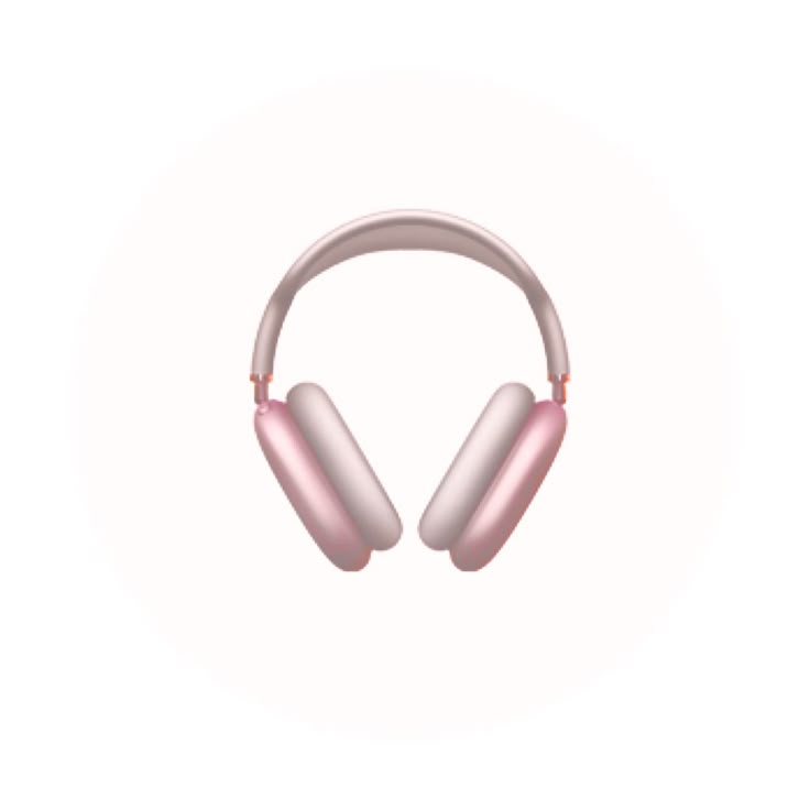 the headphones are pink and white