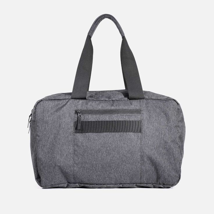 Go Duffel - Heathered Black — Aer | Modern gym bags, travel backpacks and laptop backpacks designed for city travel Functional On-the-go Travel Bag With Zipper Pocket, Nylon Travel Bag With Pockets For On-the-go, Functional Packable Travel Accessories, Functional Everyday Packable Travel Accessories, Versatile Duffle Bag With Functional Pockets For On-the-go, Functional Nylon Travel Accessories For Daily Use, Packable Functional Travel Accessories For Everyday, Functional Nylon Travel Accessories, Versatile Nylon Gym Bag With Zipper Pocket