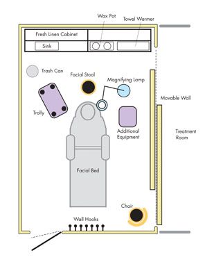 a floor plan for a living room with furniture and accessories on it, including a couch