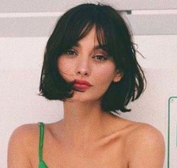 Hair Inspiration Bangs, Kort Bob, Bangs Bob, Bob Hair, Penteado Cabelo Curto, Short Hair With Bangs, Cut My Hair, Grunge Hair, Short Bob Hairstyles