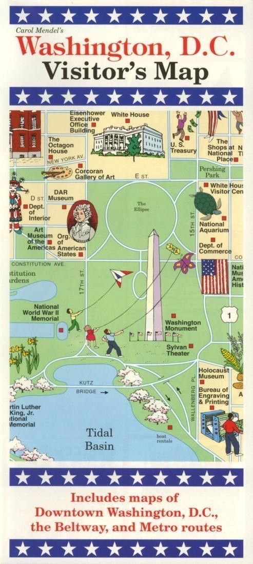 the washington d c visitor's map