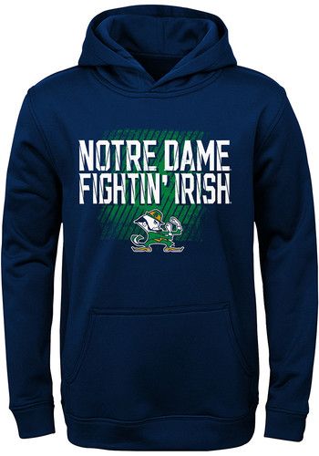 Whether it's gameday or not, you want the world to know your fanhood lies with the Notre Dame Fighting Irish. Even after a loss, you go out of your way to represent your favorite team. Fuel that passion at Rally House, where you'll find an ex4sive selection of official Notre Dame Fighting Irish apparel from popular brands like Retro Brand, 47, and Under Armour.For gameday, shop our large variety of Notre Dame Fighting Irish tees, many of which you can only find at Rally House! Once you find the Collegiate Long Sleeve Hoodie With Logo Print, Team Spirit Fleece Hoodie, Fleece Hoodie For Fan Gear, Team Spirit Hooded Hoodie For Fan Gear, Game Day Hoodie With Drawstring, Blue Hooded Hoodie For Sports Events, Game Day Long Sleeve Fan Apparel Hoodie, Sports Season Fan Apparel Hoodie, Team Spirit Fleece Hoodie With Team Name