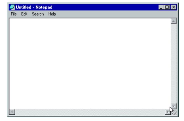 an image of a computer screen with the text unheleld - notpadd