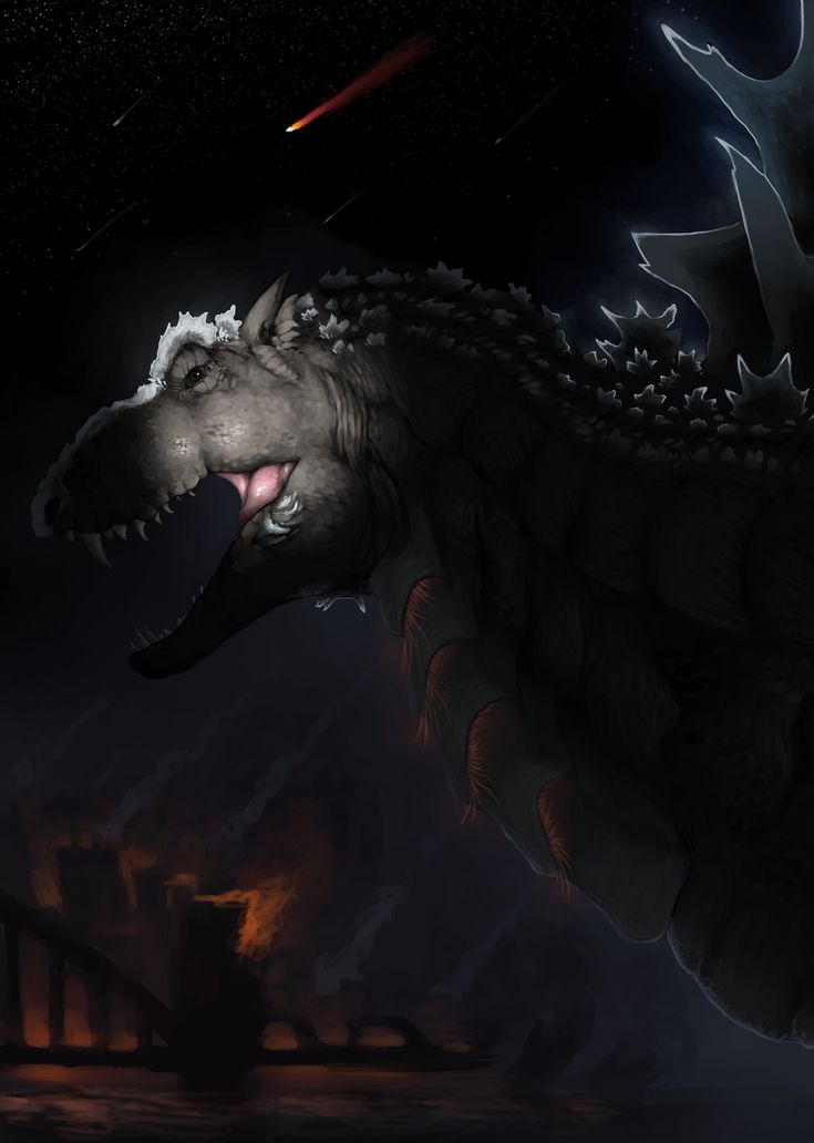 a dragon with its mouth open in the dark