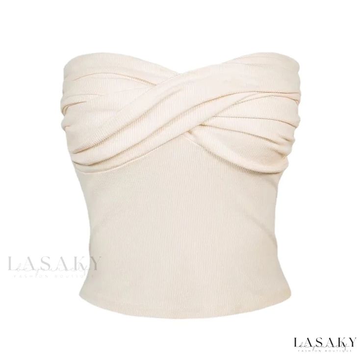 Lasaky - Sexy Short Wrap Bustier with Layered Ruched Detail Strapless Crop Top, Crop Top And Shorts, Cute Everyday Outfits, Bustier Top, Lookbook Outfits, Dream Clothes, Cute Casual Outfits, Cute Tops, Tube Top