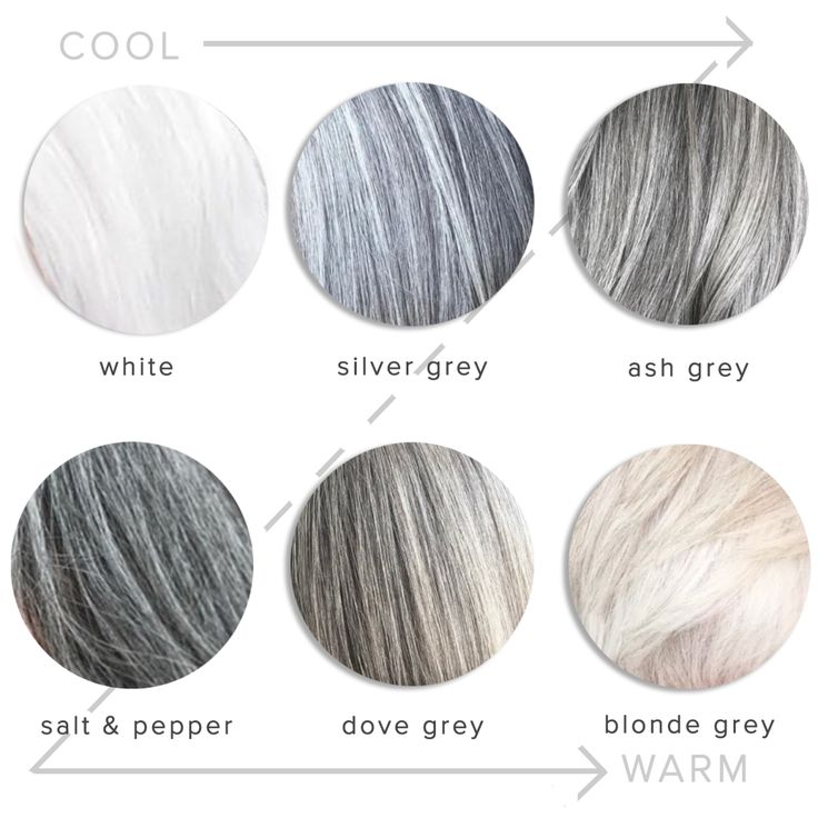 Grey Hair Colour Chart, Shades Of Gray Hair, Pelo Color Ceniza, Different Shades Of Gray, Ash Grey Hair, Grey Hair Color Silver, Grey Hair Dye, Grey Hair Transformation, Grey Hair Inspiration