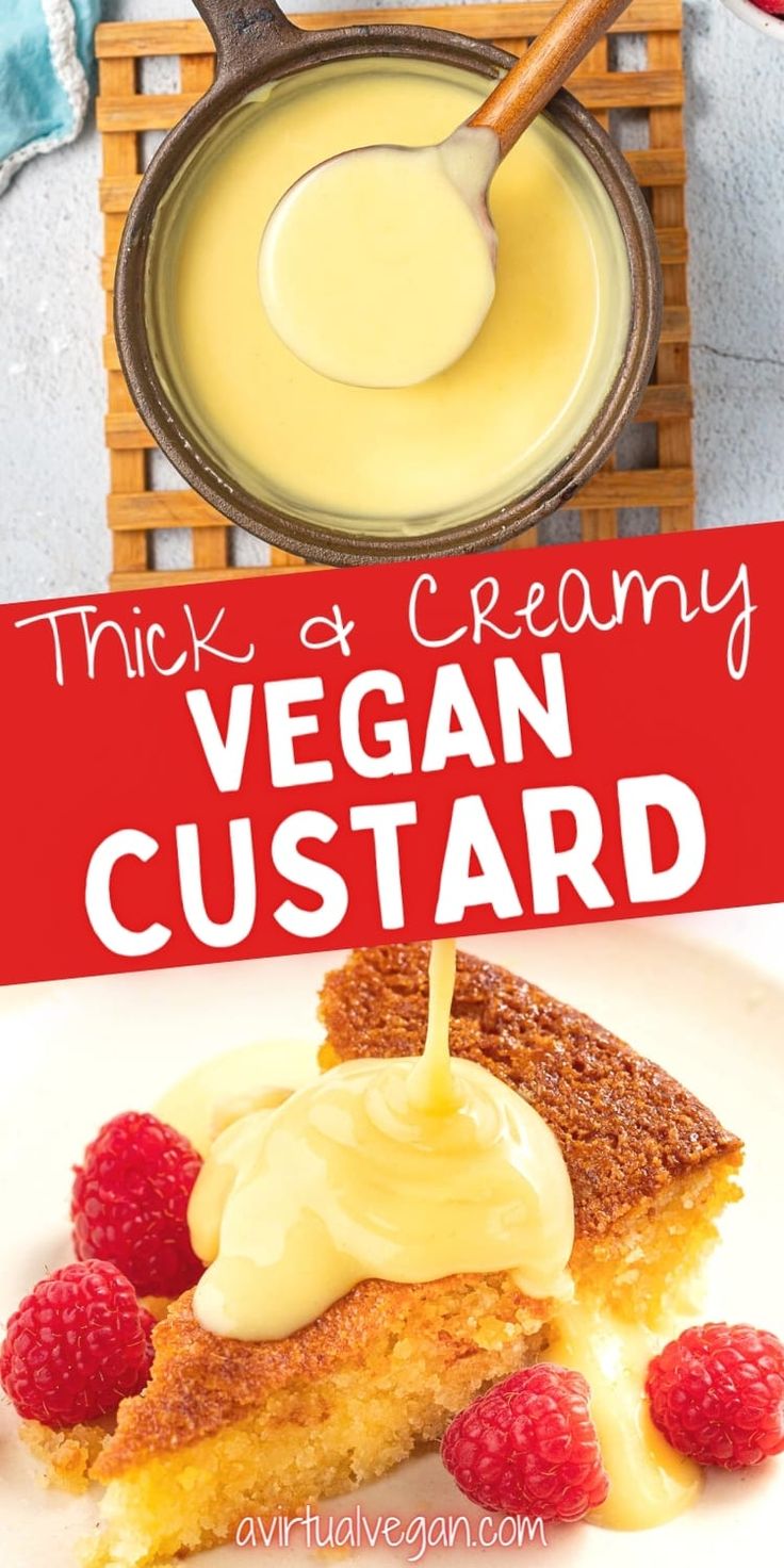 this creamy vegan custard is the perfect dessert to eat