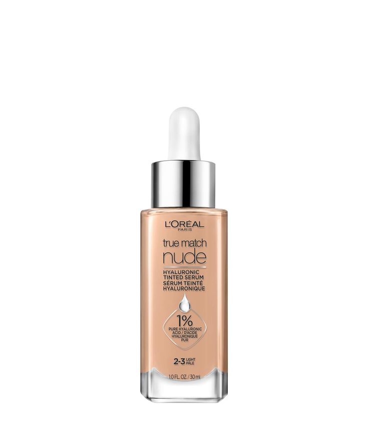 LOREAL PARIS Hyaluronic brighter Instantly Tru Match Loreal, L’oréal True Match Nude Hyaluronic Tinted Serum, Loreal True Match Serum, Loreal True Match Foundation Swatches, Loreal Skin Tint, Loreal Serum Foundation, Foundation Loreal, Tinted Foundation, Loreal True Match Foundation